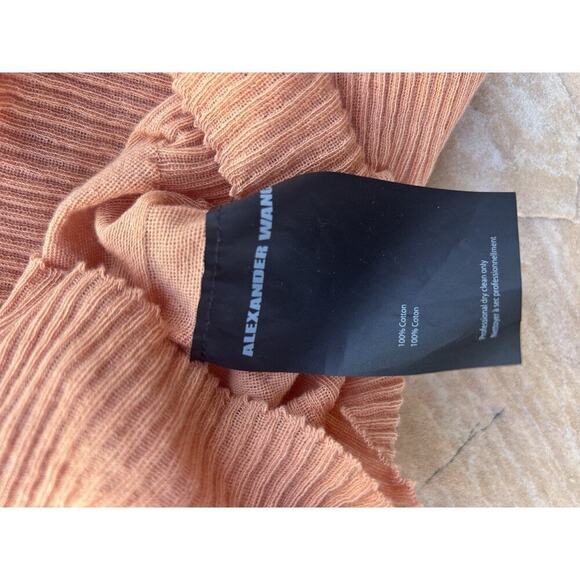 Alexander Wang Orange 100% Cotton Scoop Neck Tank Top, Size Small - Picture 4 of 4